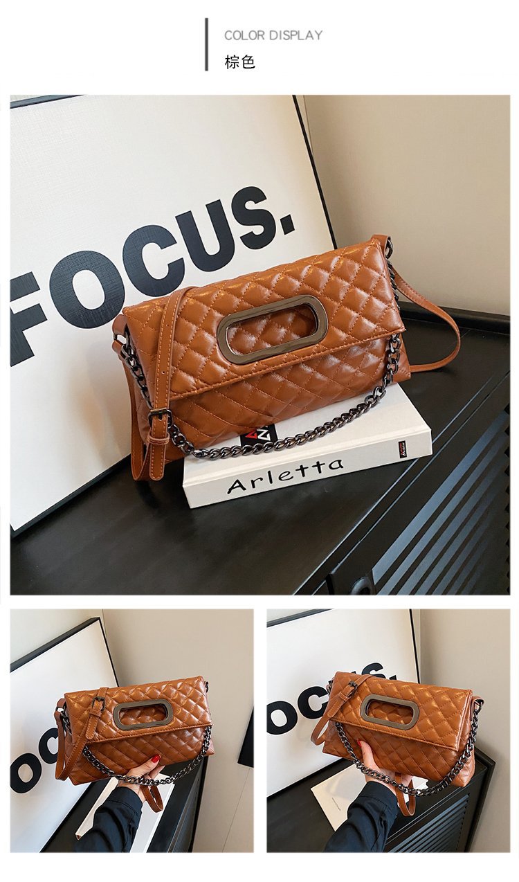 High-Grade Texture Bag Female Autumn And Winter New Fashion Ringer Chain Bag Niche Ladies Single Shoulder Crossbody Bag