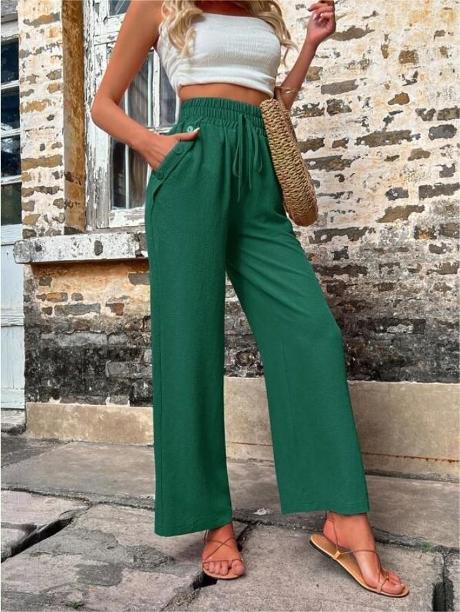 Autumn And Winter Women's New Casual Pants Elastic High-Waisted Slacks Women