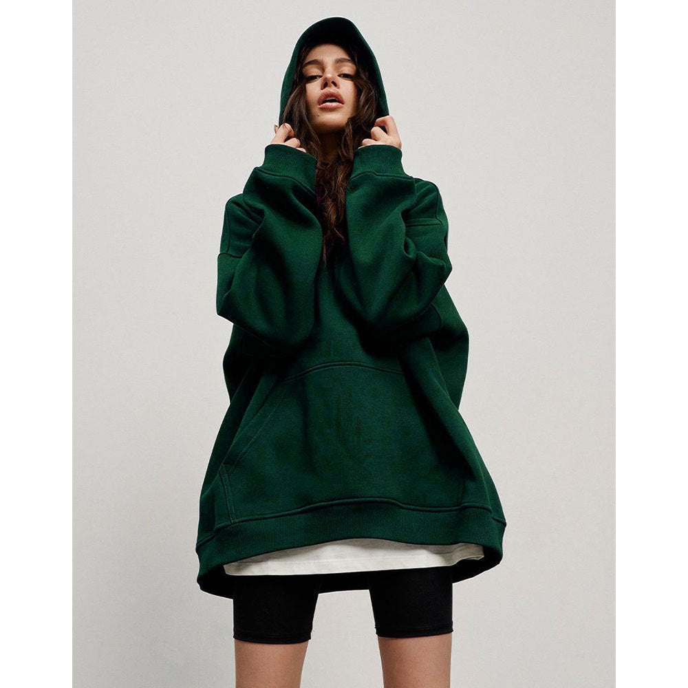 Hoodie Autumn And Winter New Street Boyfriend Wind Fleece Loose Pocket Hoodie