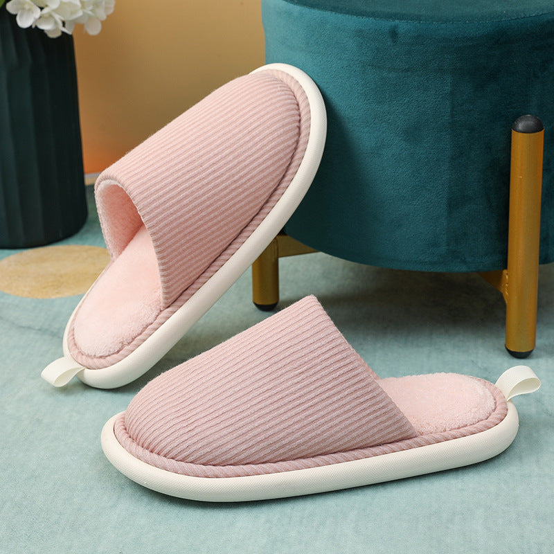 Cotton Slippers Eva Women's Winter Step On The Shit Floor Fluffy Slippers Home Non-Slip