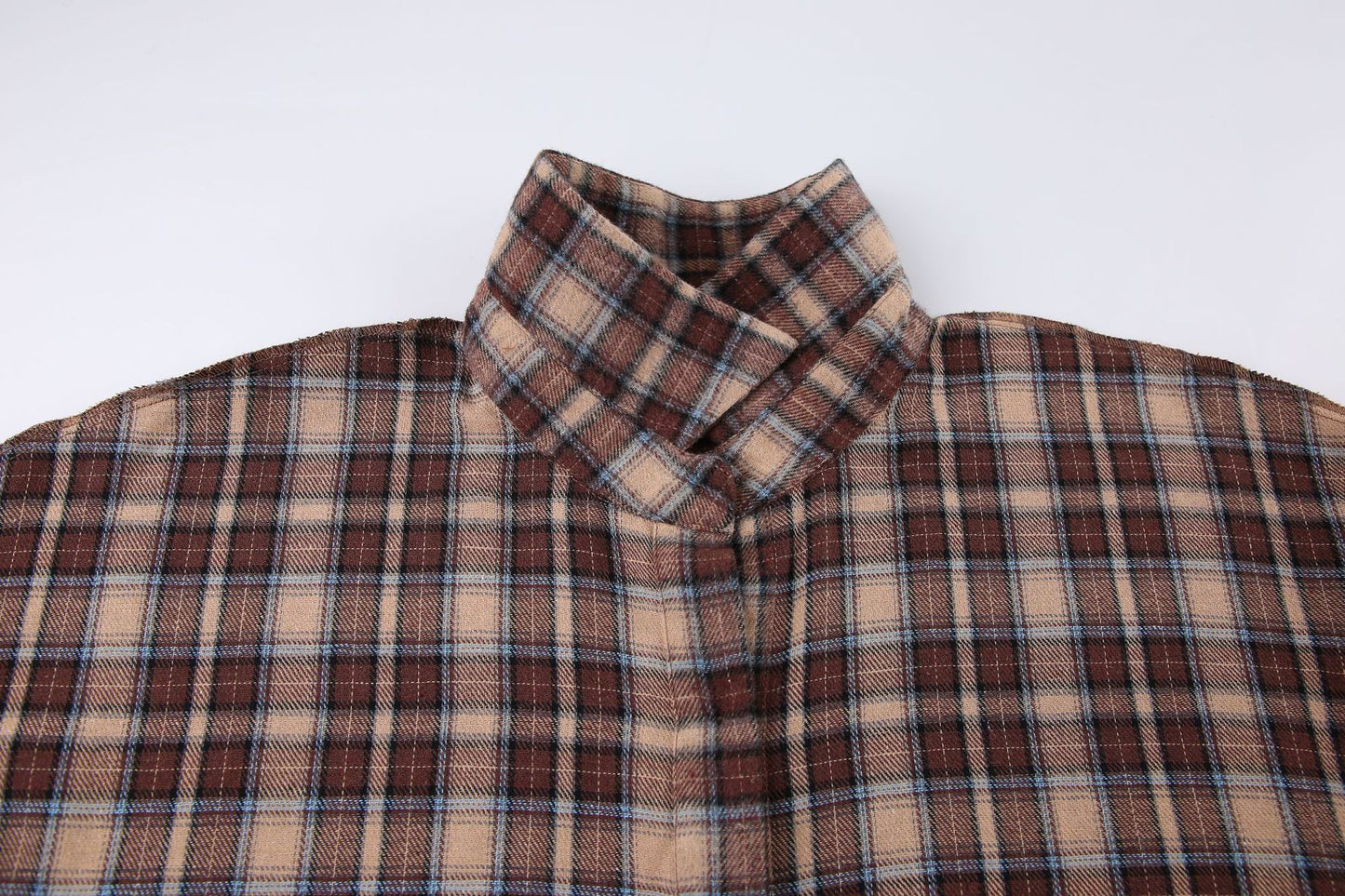 Autumn American Vintage Plaid Shirt Women's Long Design With A Loose Base Plaid Shirt