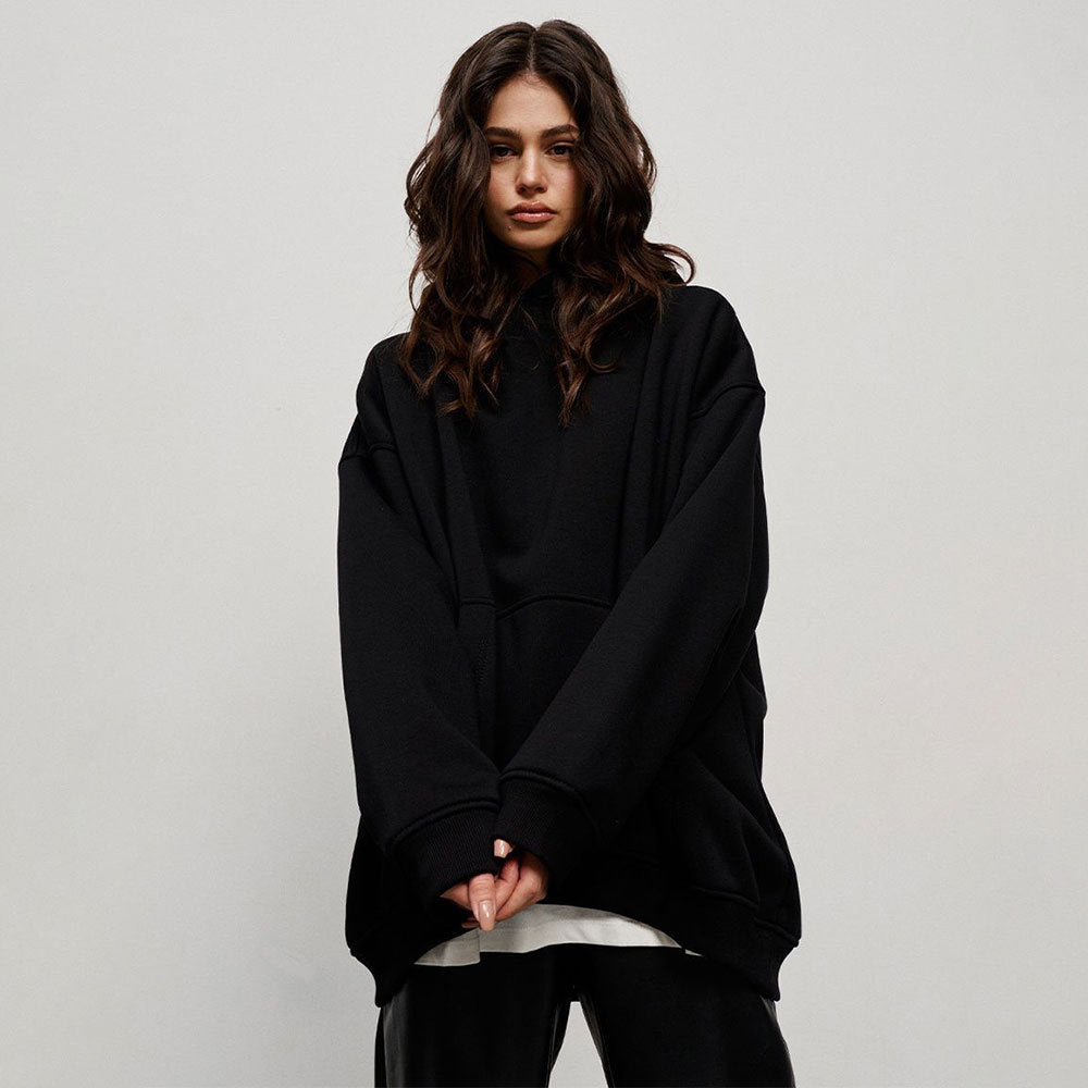 Hoodie Autumn And Winter New Street Boyfriend Wind Fleece Loose Pocket Hoodie