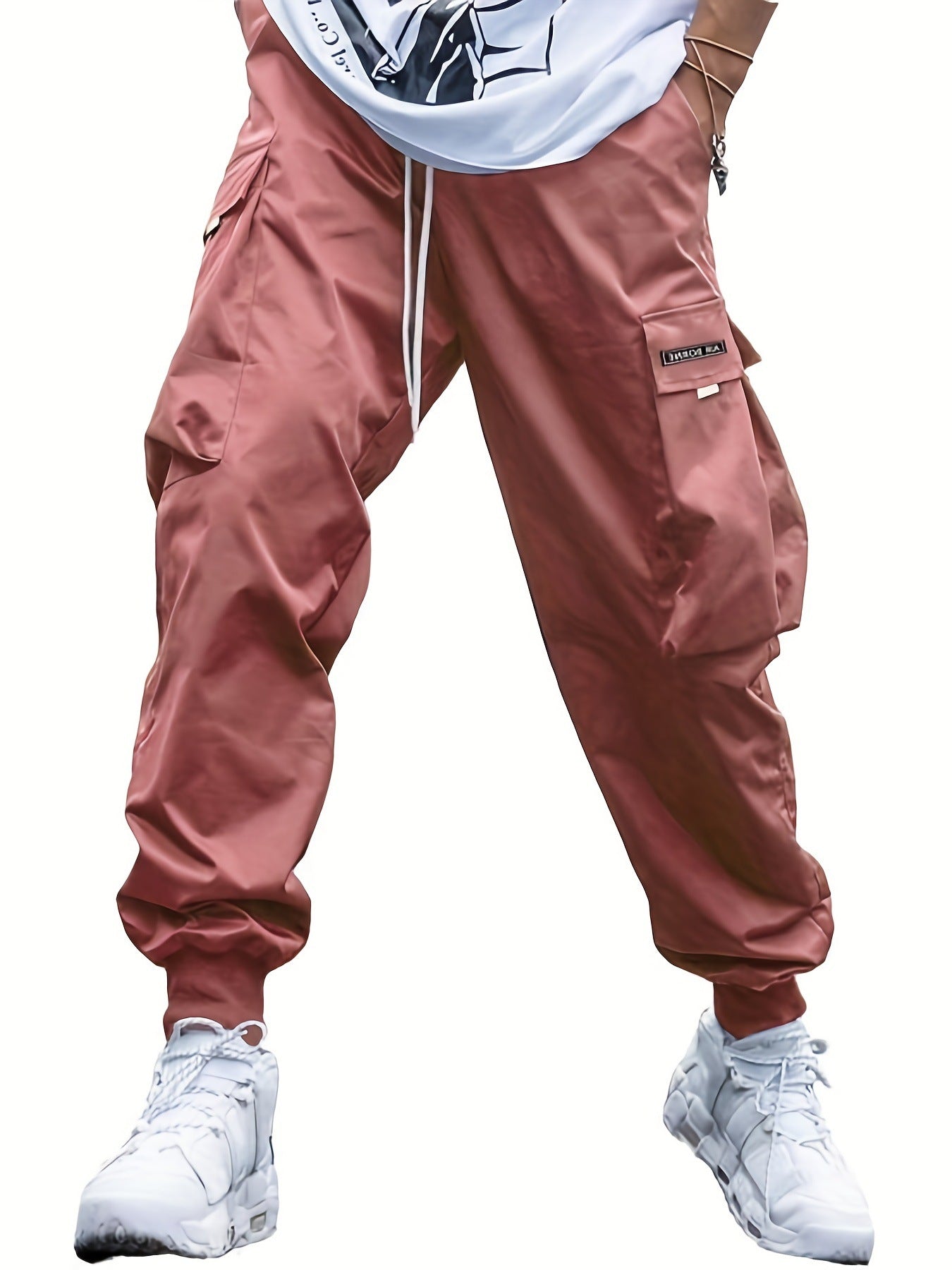 Large Size Overalls Spring Japanese Fashion Men's Casual Pants Multi-Pocket Youth Trend Loose Bundle Feet