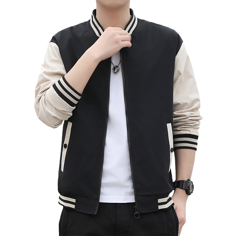 Men's Jacket Jacket Spring And Autumn Casual Loose Sports New Fashion Baseball Collar Men's Shirt Baseball