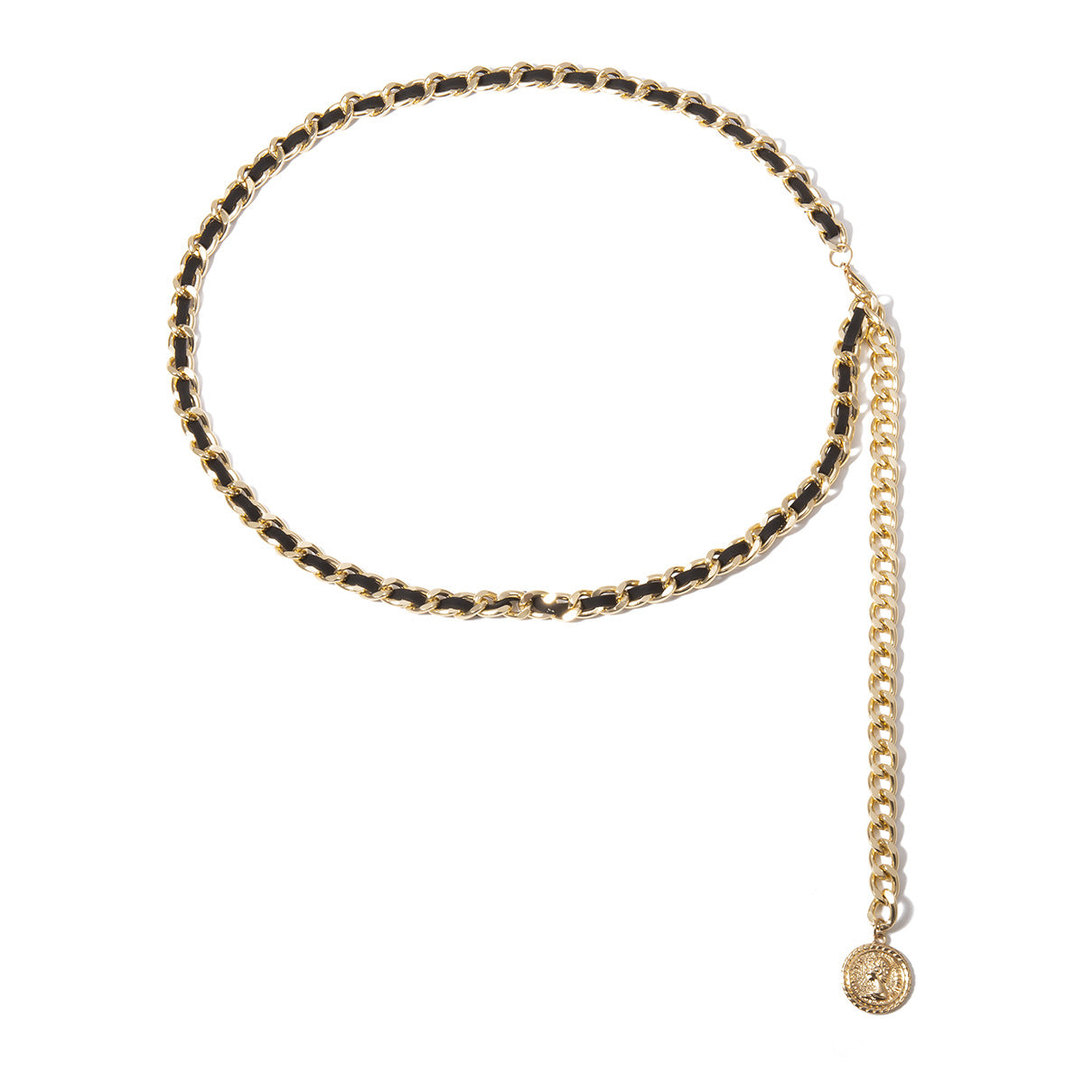 Retro Sexy Fashion Multi-Layer Body Chain Personality Geometric Portrait Chain Flannel Waist Chain