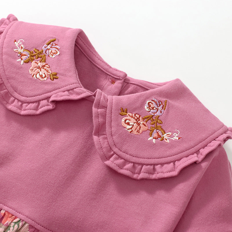 Girls' Dress Fall Children's Dress Cute Little Midget Children's Dress