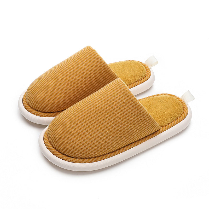 Cotton Slippers Eva Women's Winter Step On The Shit Floor Fluffy Slippers Home Non-Slip