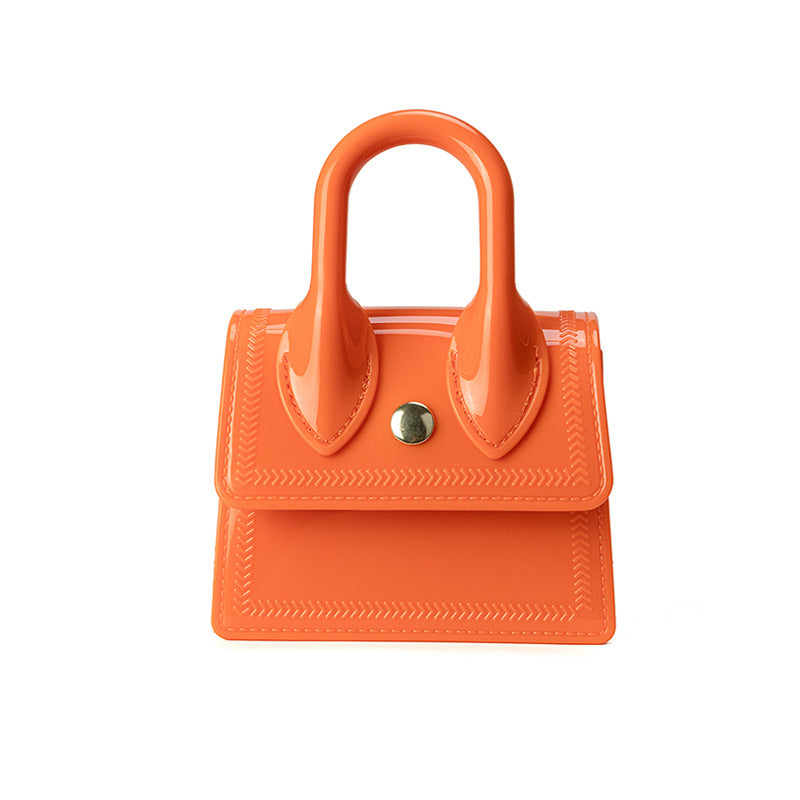 Summer New Portable Jelly Bag Mini Mouth Red Envelope Pvc Chain Bag Women's Crossbody Bag Women's Shoulder Bag