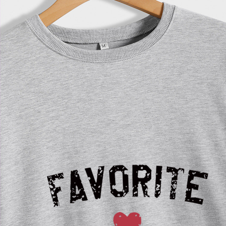 Favorite Daughter Letters Autumn And Winter Casual Clothing