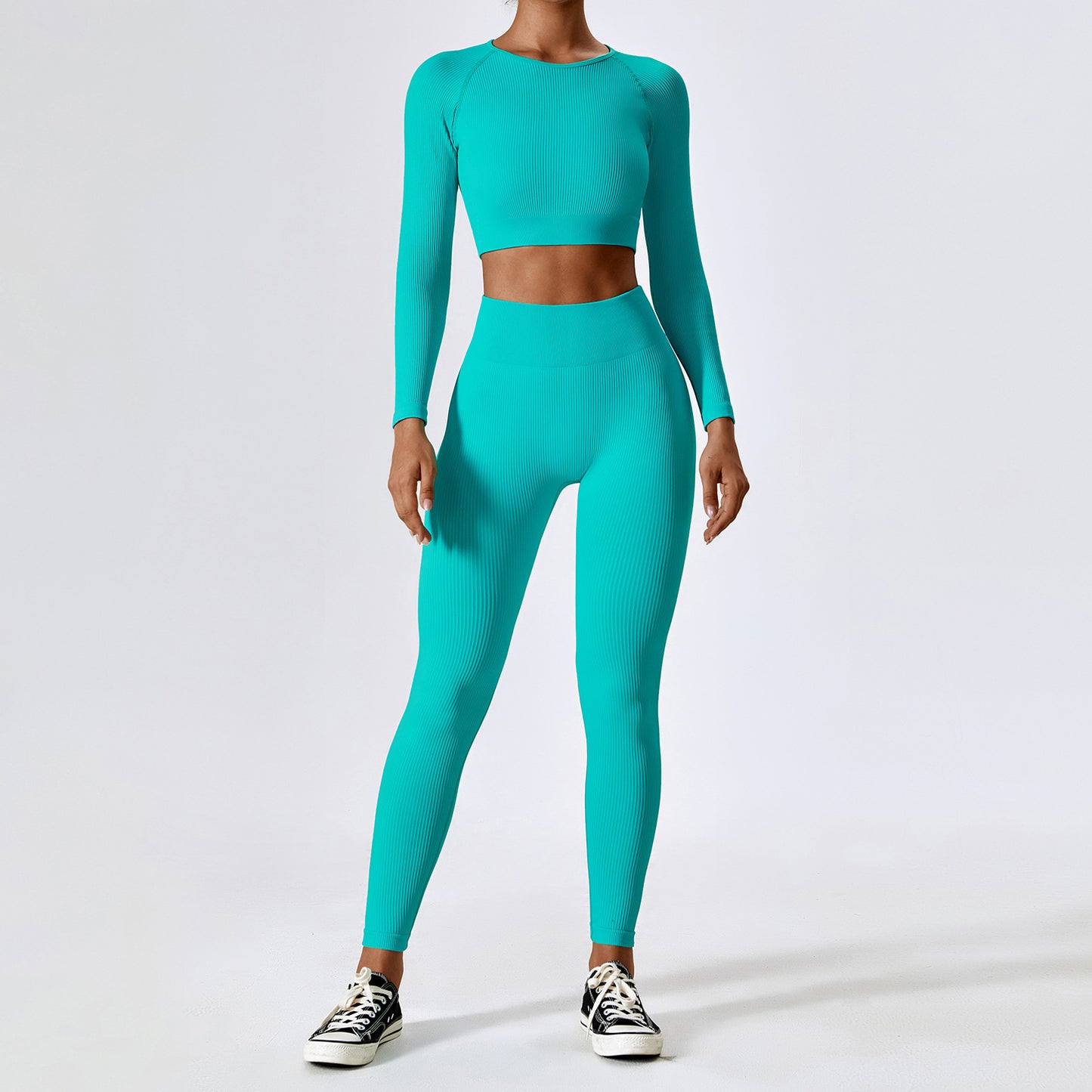 Seamless Yoga Wear Set Running Tight Sports Set Women's Quick Dry High Waist Fitness Wear