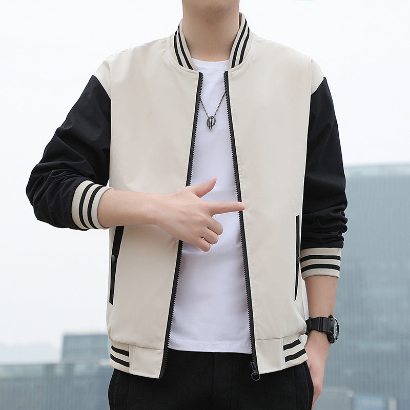 Men's Jacket Jacket Spring And Autumn Casual Loose Sports New Fashion Baseball Collar Men's Shirt Baseball