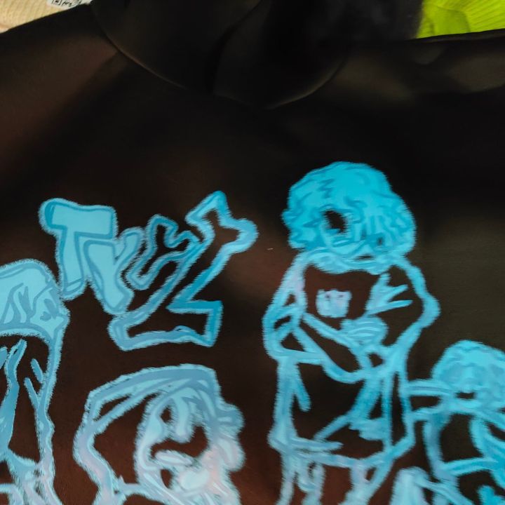 Y2K Graffiti Street Pink Casual Sports Hoodie Loose Cartoon Print Pullover Hoodie Hip Hop Men And Women