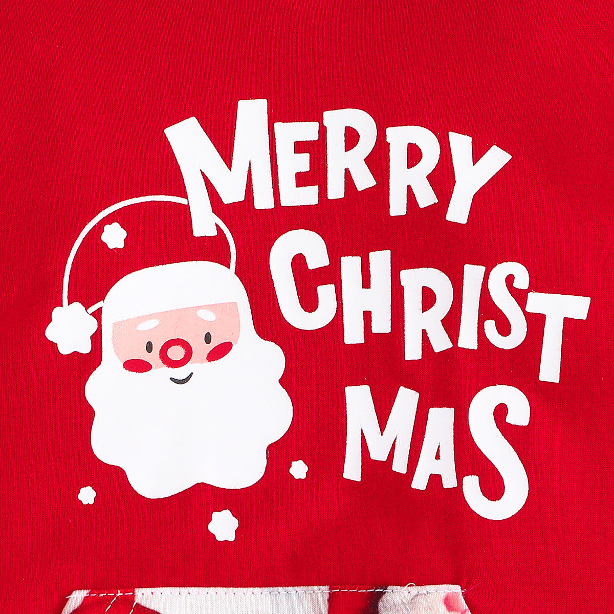 New Fashion Baby Hooded Long Legs Clothing Spring And Autumn Children Christmas Holiday Christmas Printing