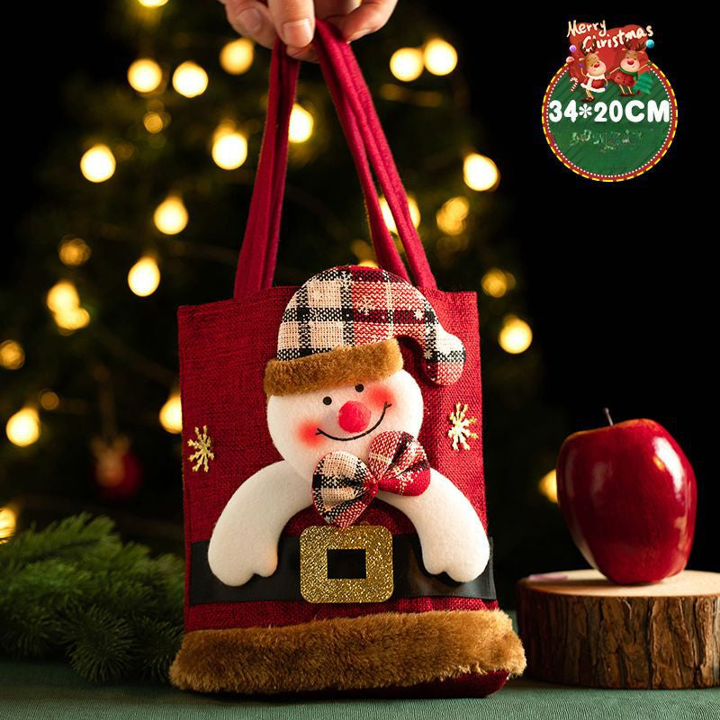 Christmas Decoration Festive Tote Christmas Eve Apple Bag Santa Gadget Stall Start-up Gift Bag