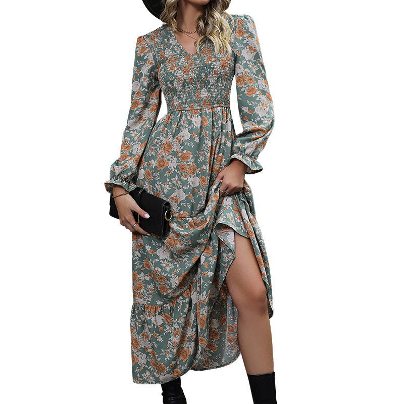 Autumn and Winter New Women's Dress Long Skirt Temperament