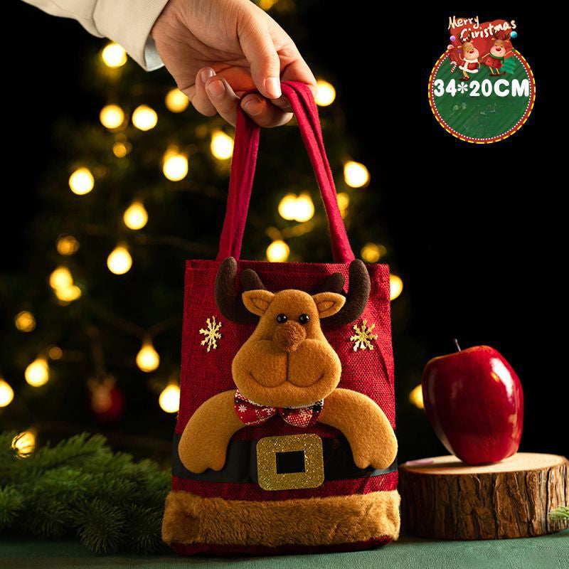 Christmas Decoration Festive Tote Christmas Eve Apple Bag Santa Gadget Stall Start-up Gift Bag