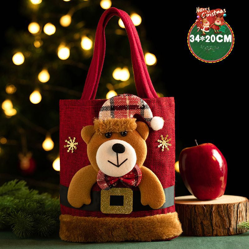 Christmas Decoration Festive Tote Christmas Eve Apple Bag Santa Gadget Stall Start-up Gift Bag