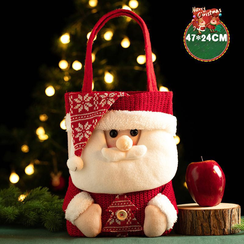 Christmas Decoration Festive Tote Christmas Eve Apple Bag Santa Gadget Stall Start-up Gift Bag