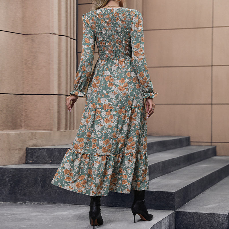 Autumn and Winter New Women's Dress Long Skirt Temperament