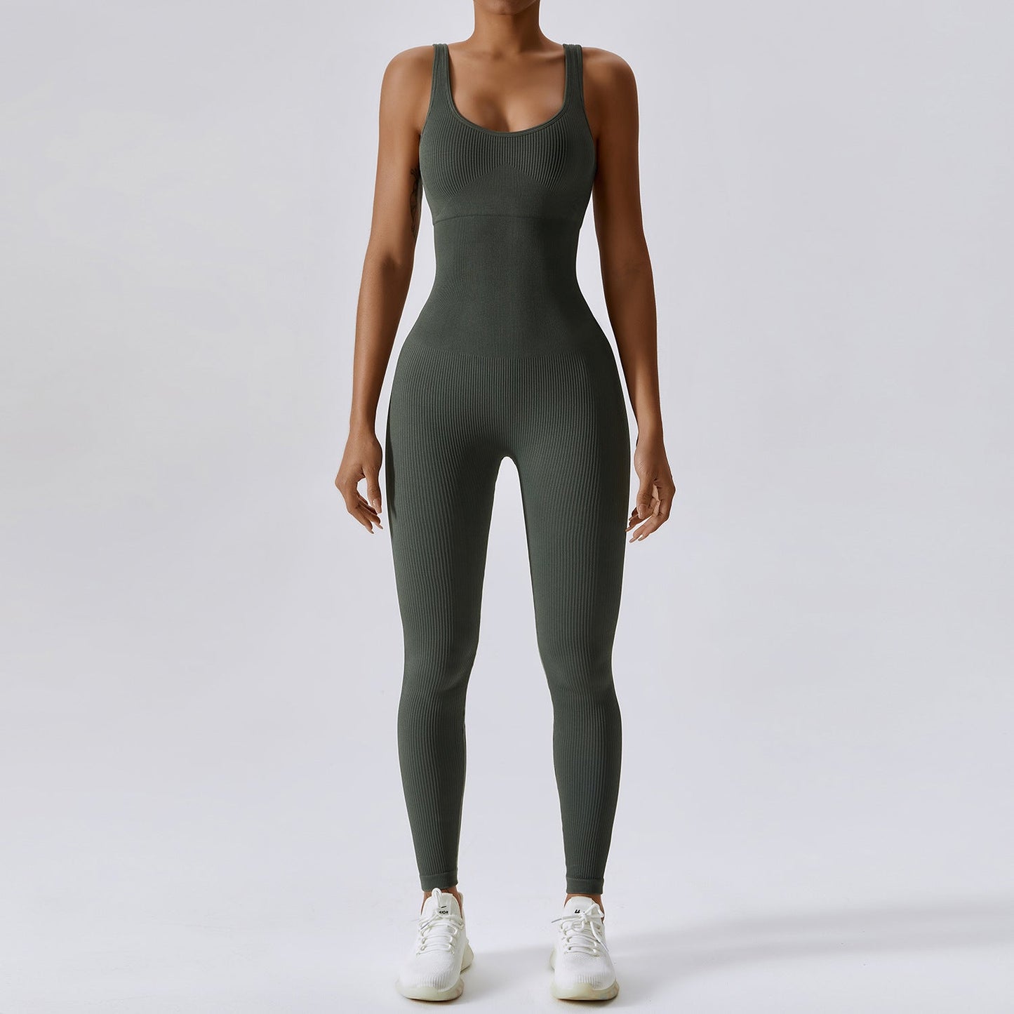 Spring Europe And The United States Seamless One-Piece Yoga Dress Dance Abdominal Slimming Exercise Elastic Bodysuit