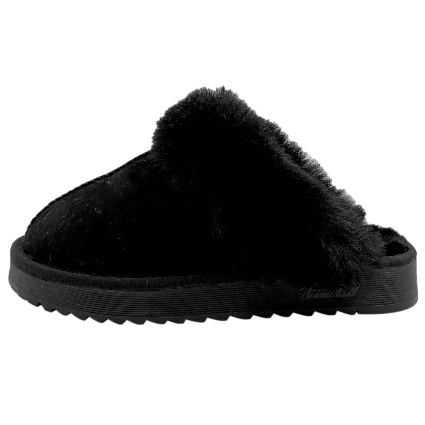New fluffy slippers women wear fur one wrapped head snow boots 2023 winter new slip-on warm cotton slippers