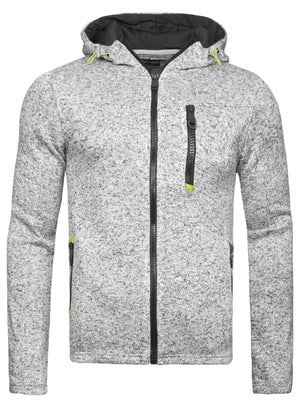 Autumn And Winter Men's Sports Leisure Jacquard Hoodie Fleece Cardigan Hoodie