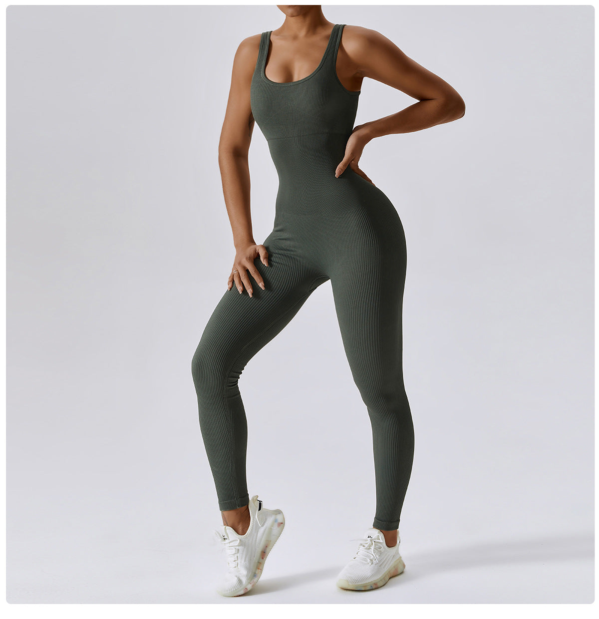Spring Europe And The United States Seamless One-Piece Yoga Dress Dance Abdominal Slimming Exercise Elastic Bodysuit