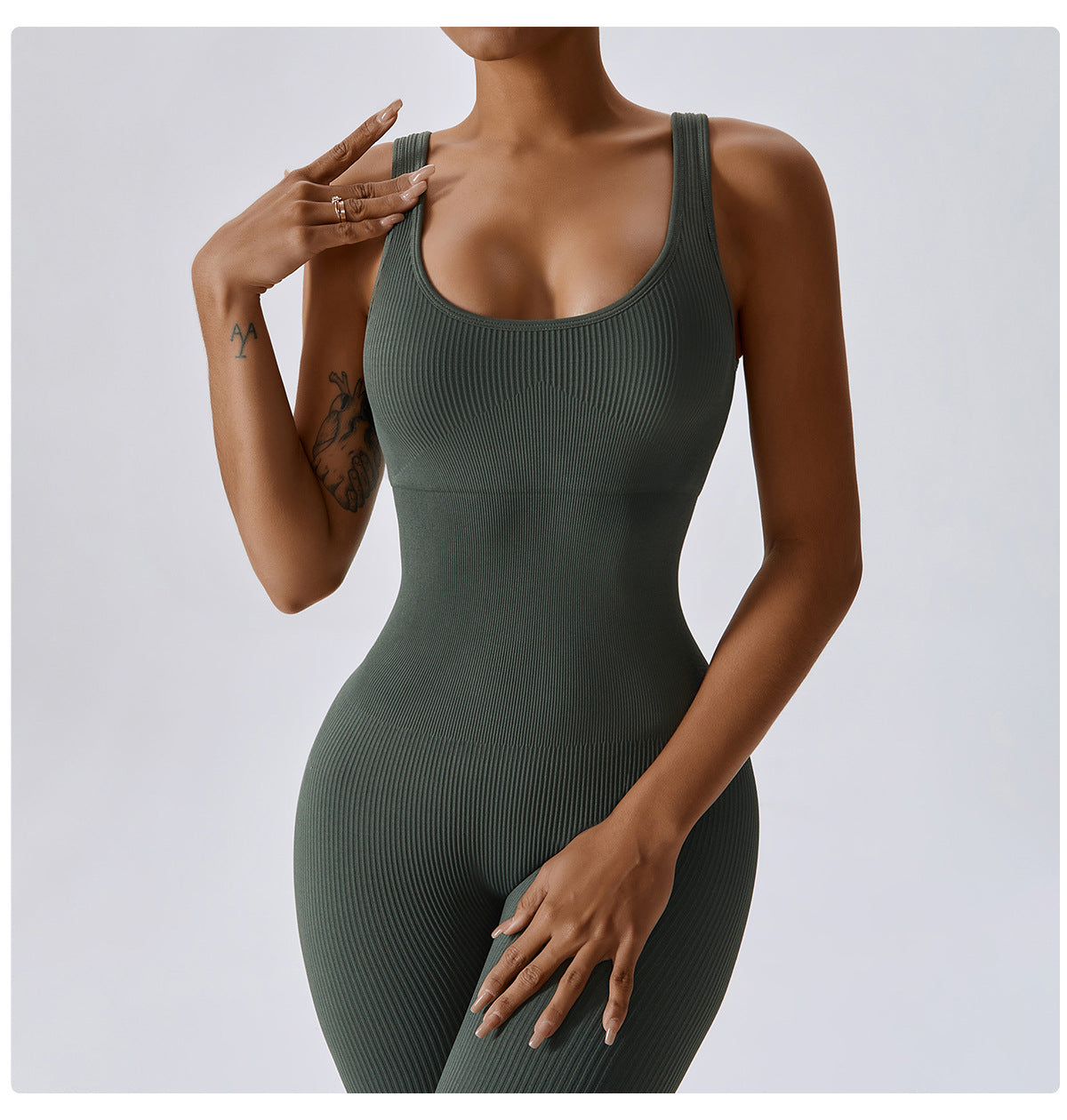 Spring Europe And The United States Seamless One-Piece Yoga Dress Dance Abdominal Slimming Exercise Elastic Bodysuit