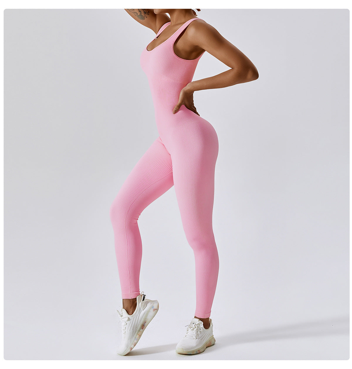 Spring Europe And The United States Seamless One-Piece Yoga Dress Dance Abdominal Slimming Exercise Elastic Bodysuit