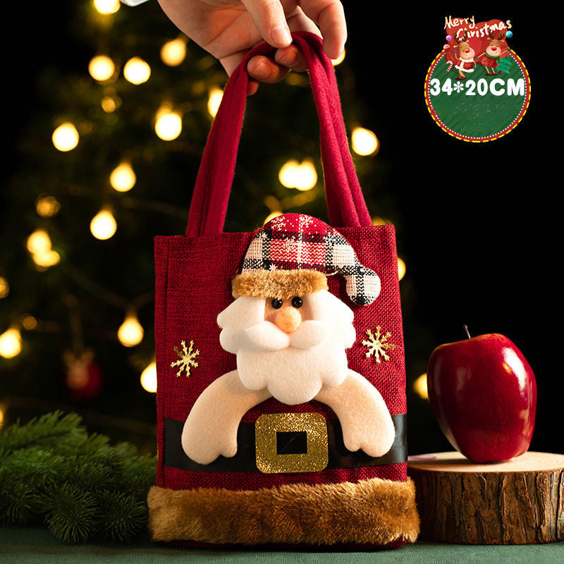 Christmas Decoration Festive Tote Christmas Eve Apple Bag Santa Gadget Stall Start-up Gift Bag