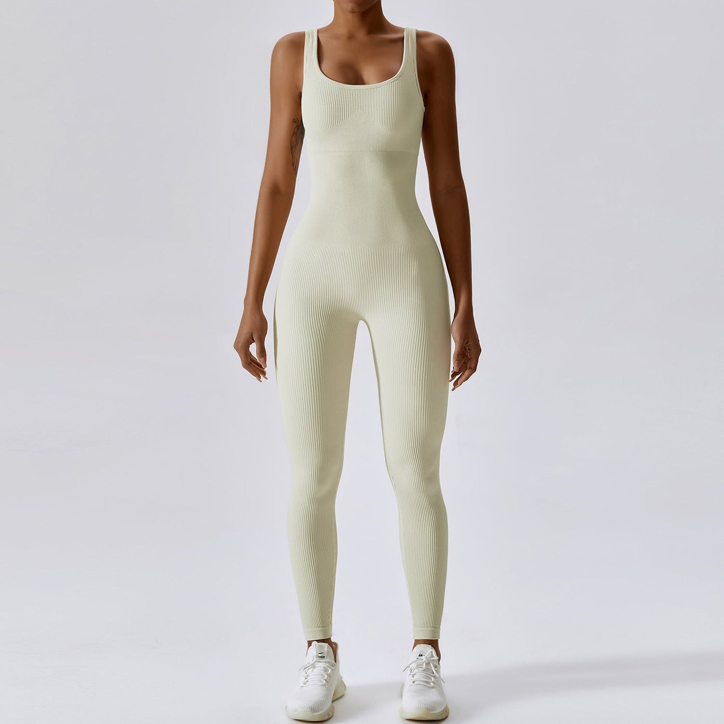 Spring Europe And The United States Seamless One-Piece Yoga Dress Dance Abdominal Slimming Exercise Elastic Bodysuit