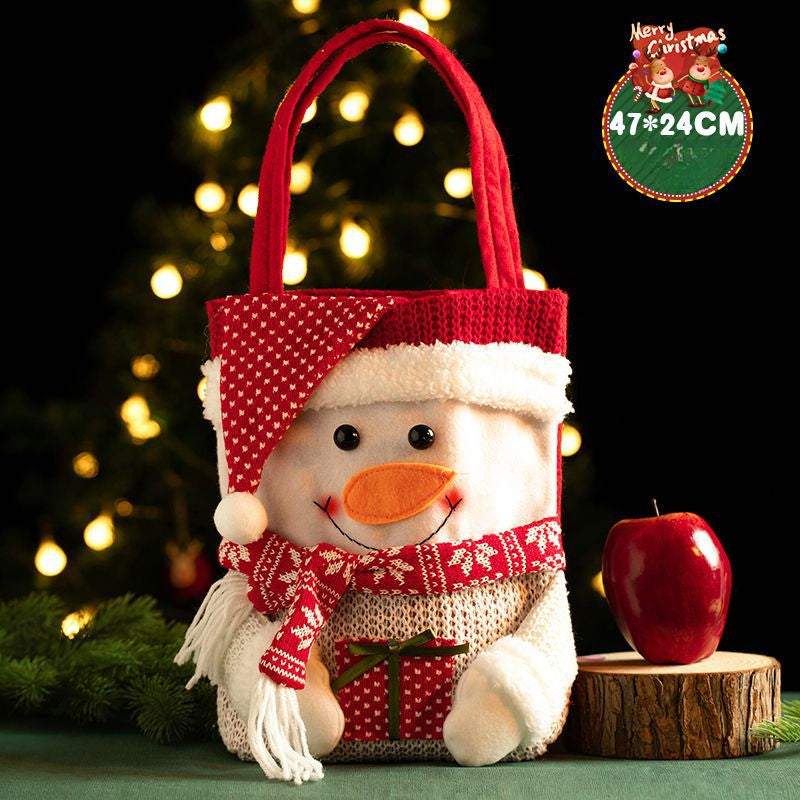 Christmas Decoration Festive Tote Christmas Eve Apple Bag Santa Gadget Stall Start-up Gift Bag