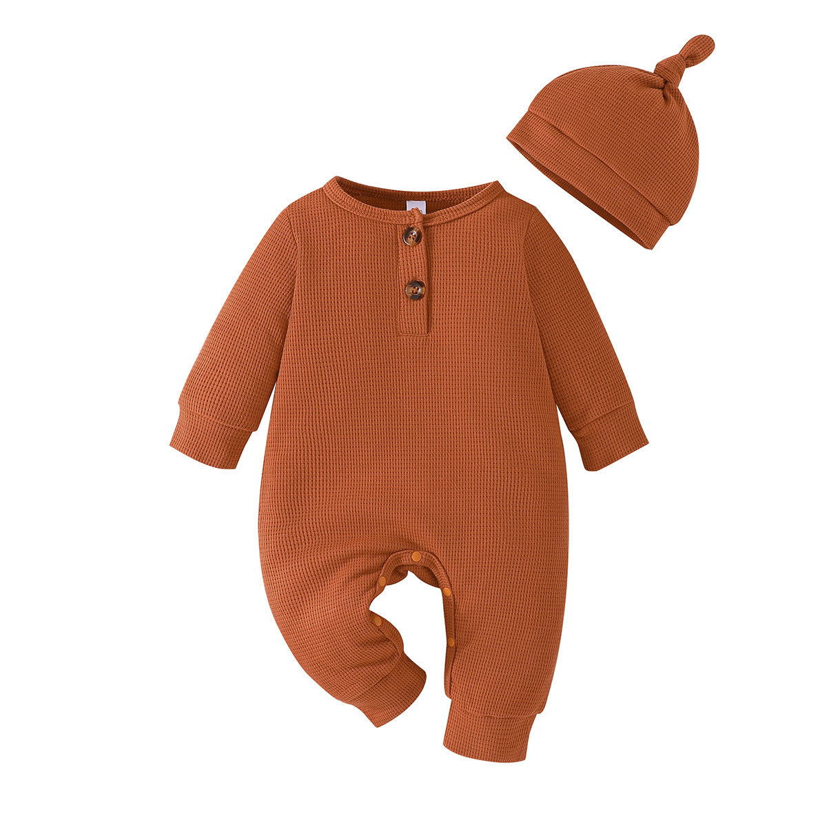 New Three-Color Chinese Clothing Grid Onesie Baby Long Sleeve Solid Color Clothing Climbing Clothes Children's Clothing