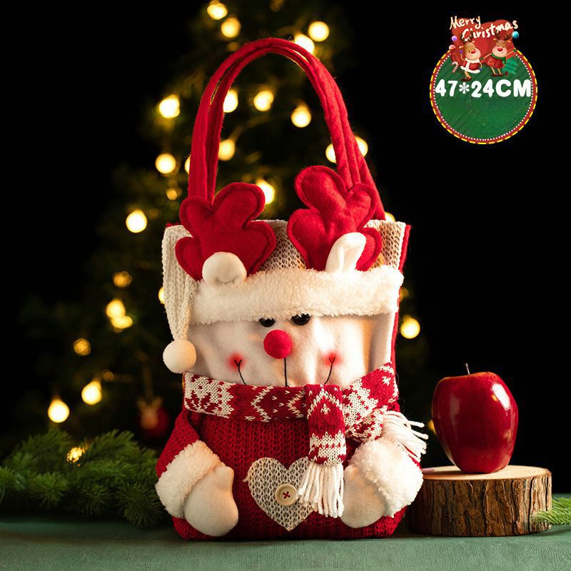 Christmas Decoration Festive Tote Christmas Eve Apple Bag Santa Gadget Stall Start-up Gift Bag