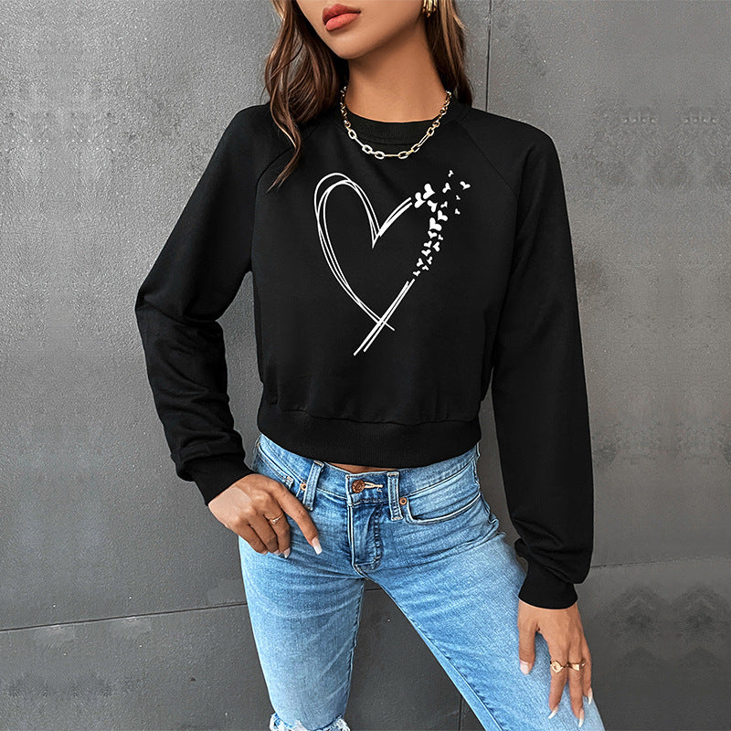 New Fashion Women Short Autumn Hoodie Women