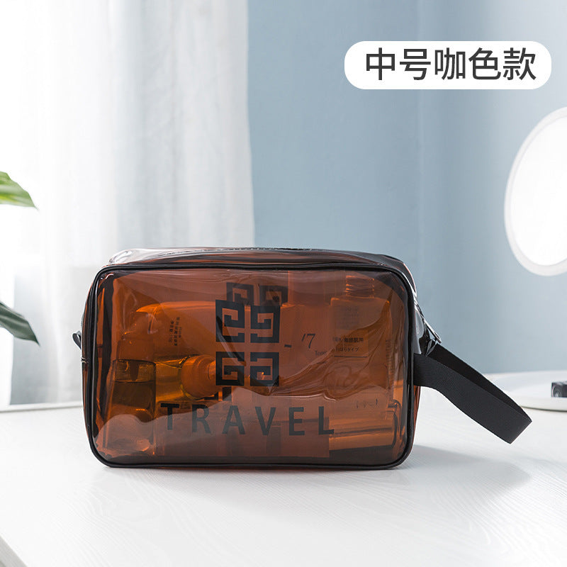 Transparent Makeup Bag Pvc Woman Portable Wind Travel Toiletry Bag Large Capacity Multi-Functional Portable Storage Bag