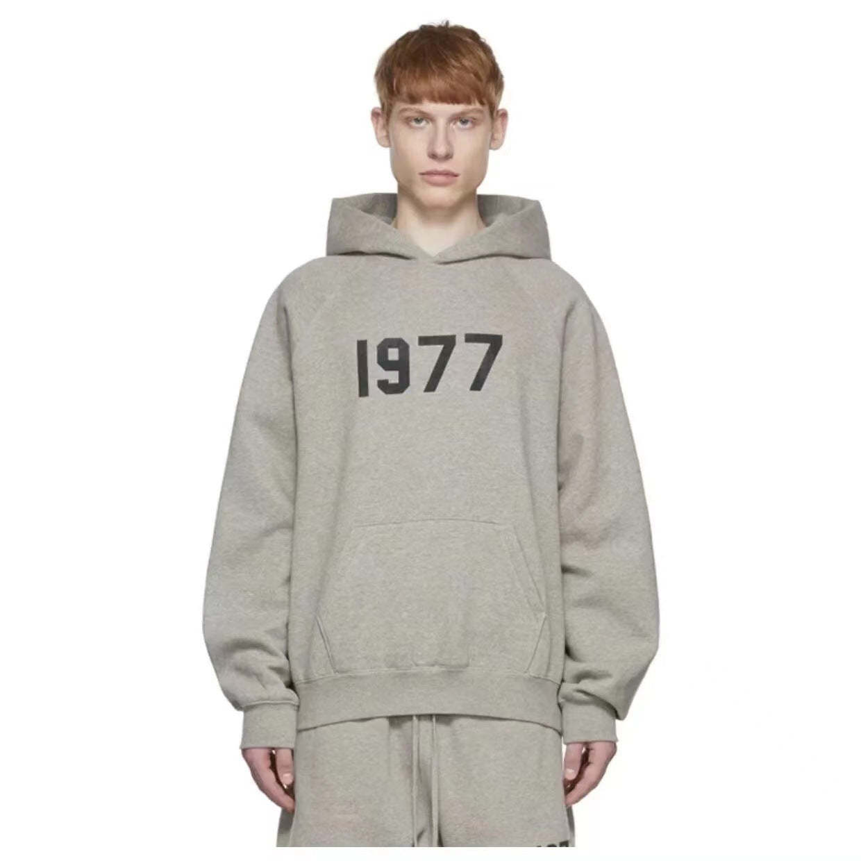 Double-Line  Hoodie Casual Hoodie Plus Velvet Casual Couple Men And Women Loose Tide