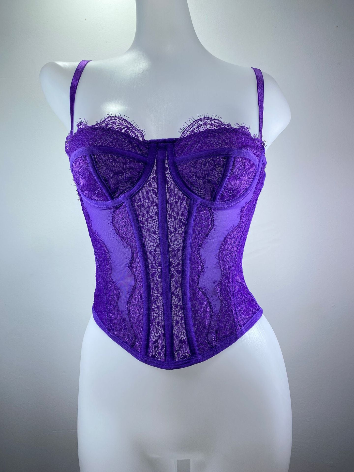 New Lace Embroidery Fishbone Nylon Sexy Chest Halter Hollowed Out Backless Corset Women