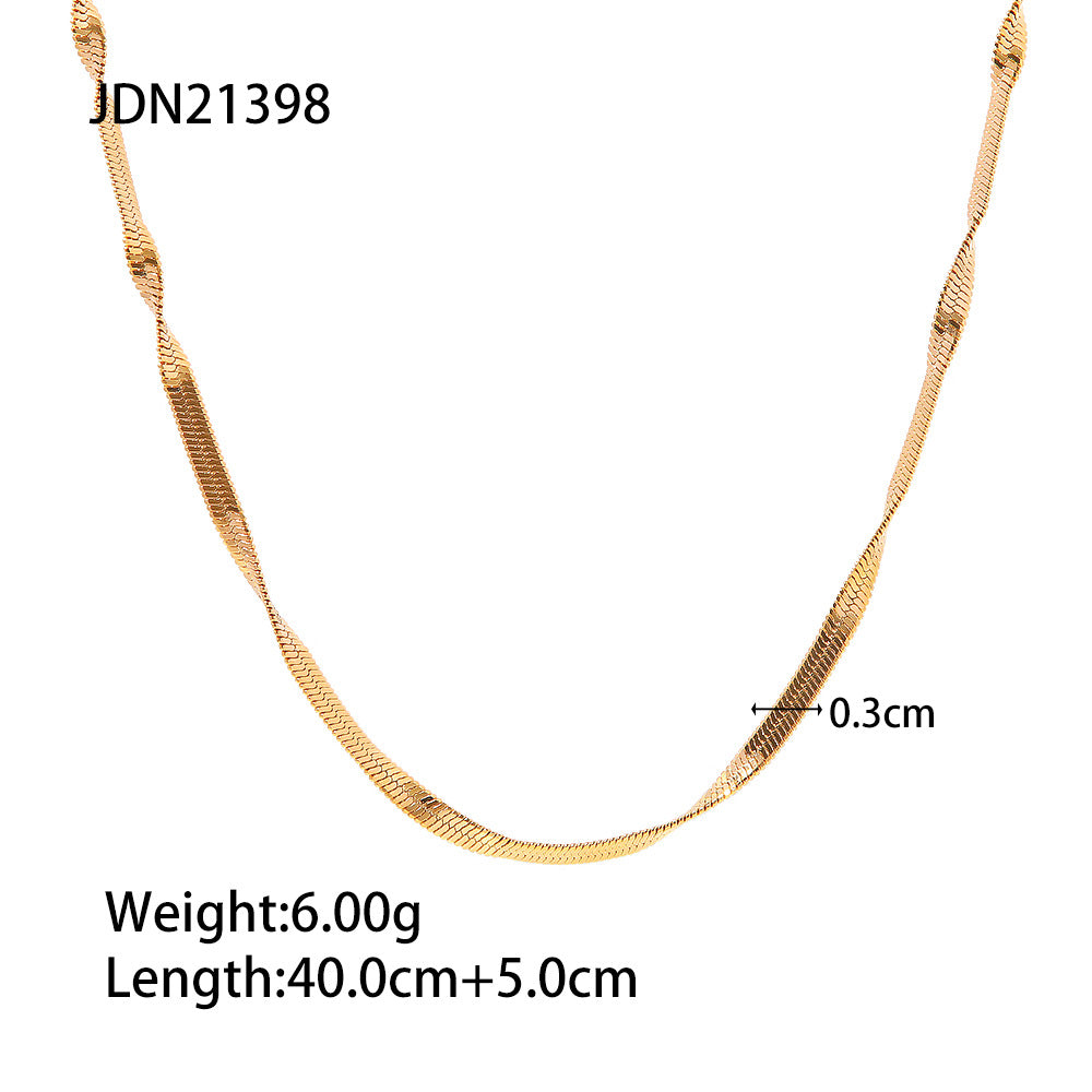 5pcs 18K Gold Plated Stainless Steel Jewelry Fashion Pendant Fashion Bracelet Chain Bracelet Jewelry