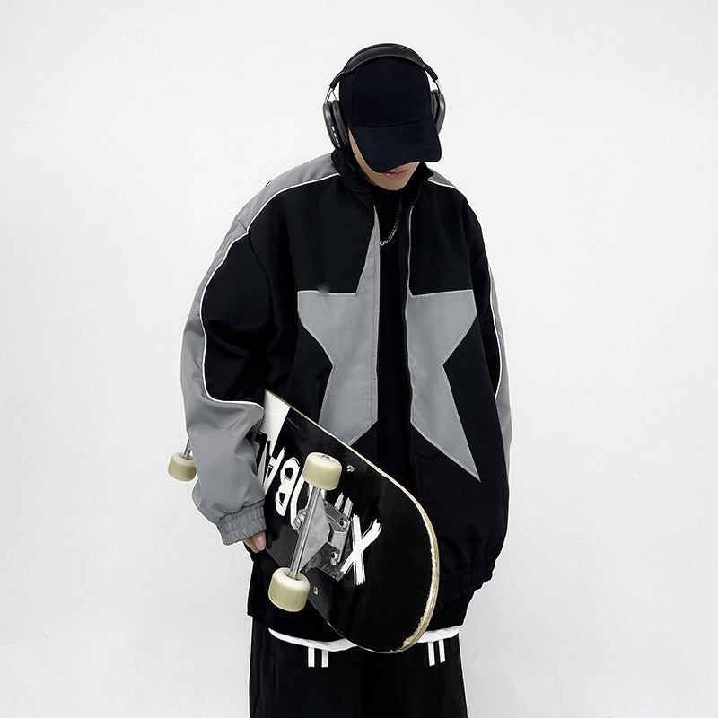 Niche Color Storm Jacket Men And Women All Match Loose Jacket