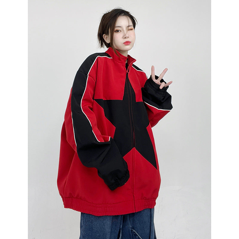 Niche Color Storm Jacket Men And Women All Match Loose Jacket