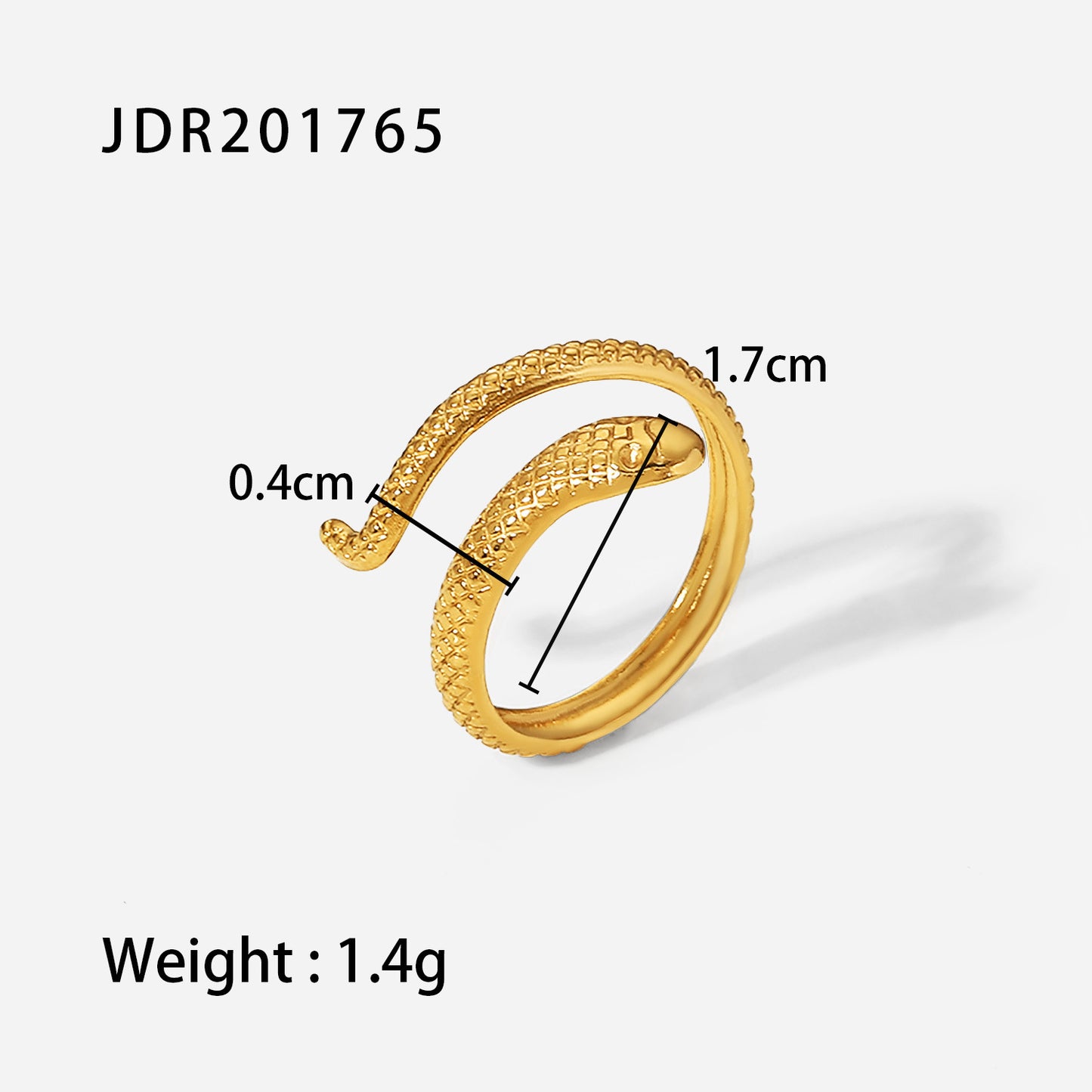 5pcs High Quality Vintage Style Titanium Steel Open Ring Encrusted With Diamond Serpentine Femininity Advanced Sense Of All-Match Ring Ring