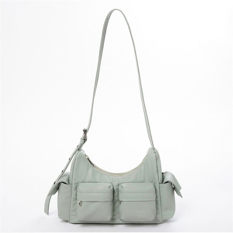 Straddle Bag Female Niche Design New Fashion Retro Pu Female Bag Single Shoulder Oblique Straddle Tote Bag