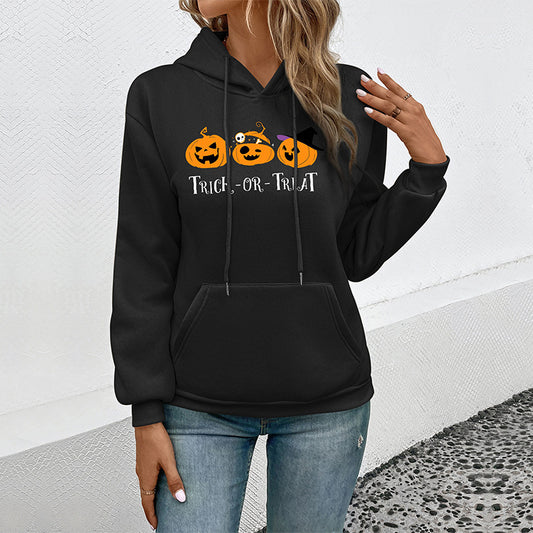 New Autumn New Women Halloween Printed Hoodie