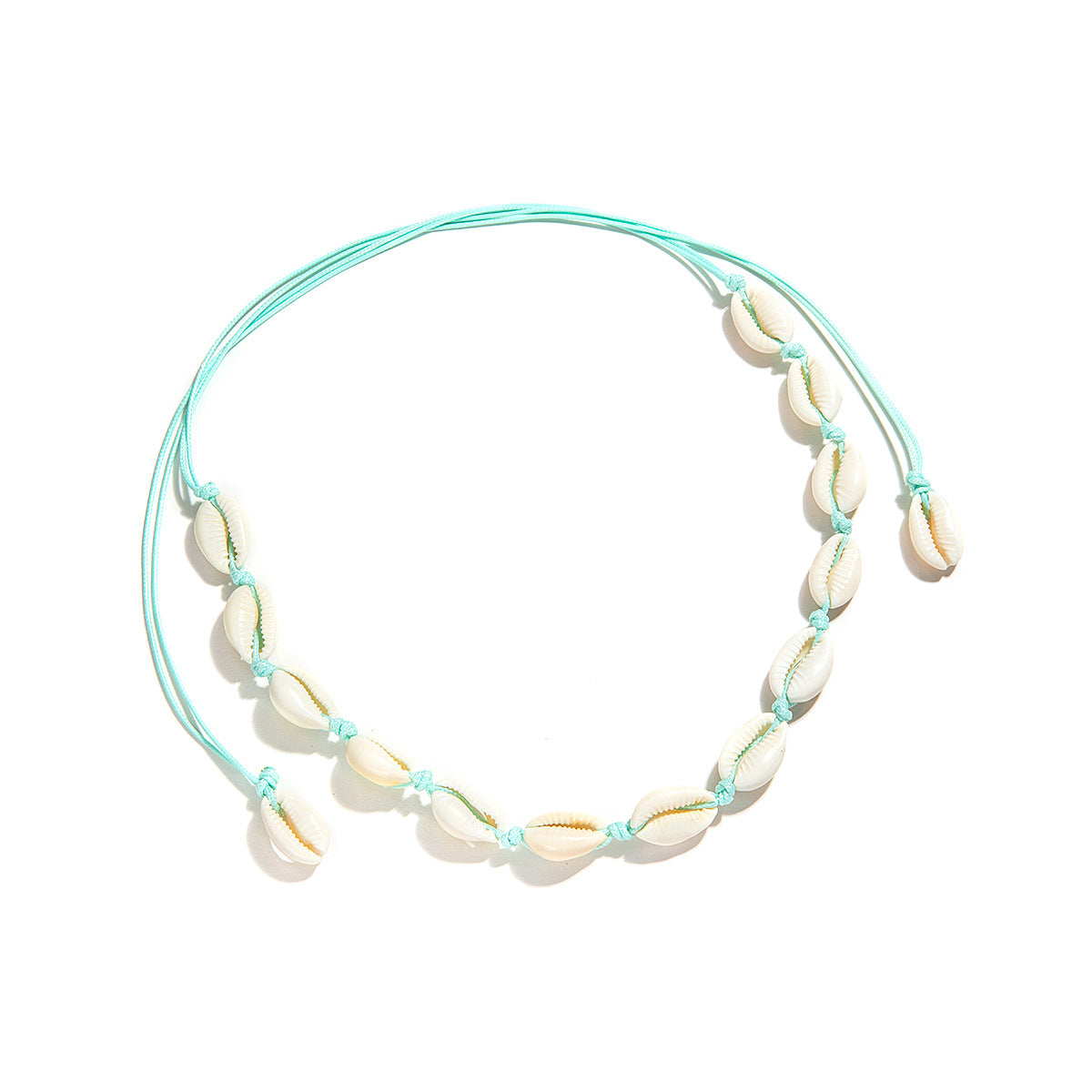 5 pcs Fashion Accessories Hawaiian Stylish Casual Collar Woven Shell Short Collarbone Necklace