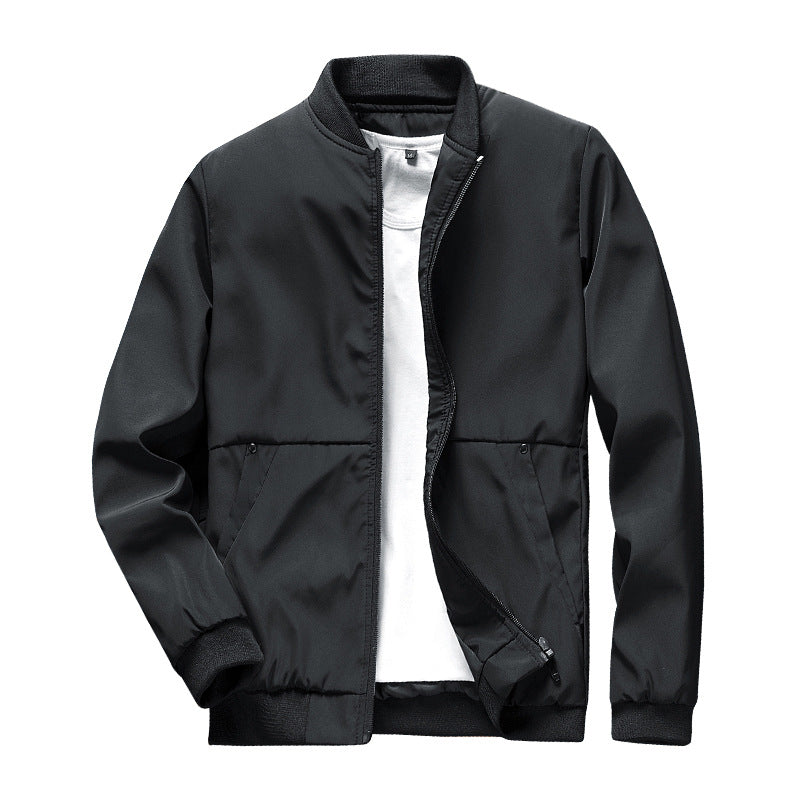Men's Jacket Spring And Autumn New Version Of Baseball Clothes On The Clothes Plus Fleece Jacket Men's Cargo Coat
