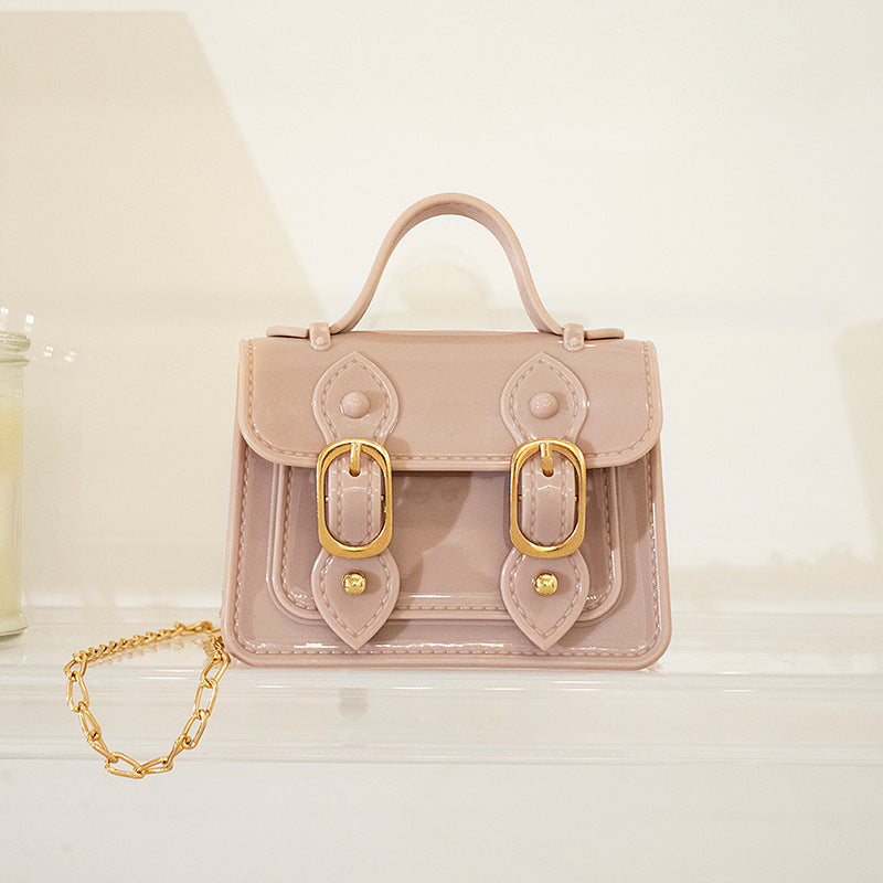Summer New Jelly Bag Mini Cambridge Bag Pvc Chain Bag Women's Shoulder Bag Children'S Crossbody Bag