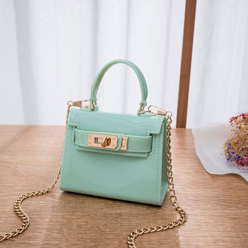 Summer New Kylie Bag Jelly Bag Women's Bag Fashion Mouth Red Envelope Single Shoulder Crossbody Small Bag