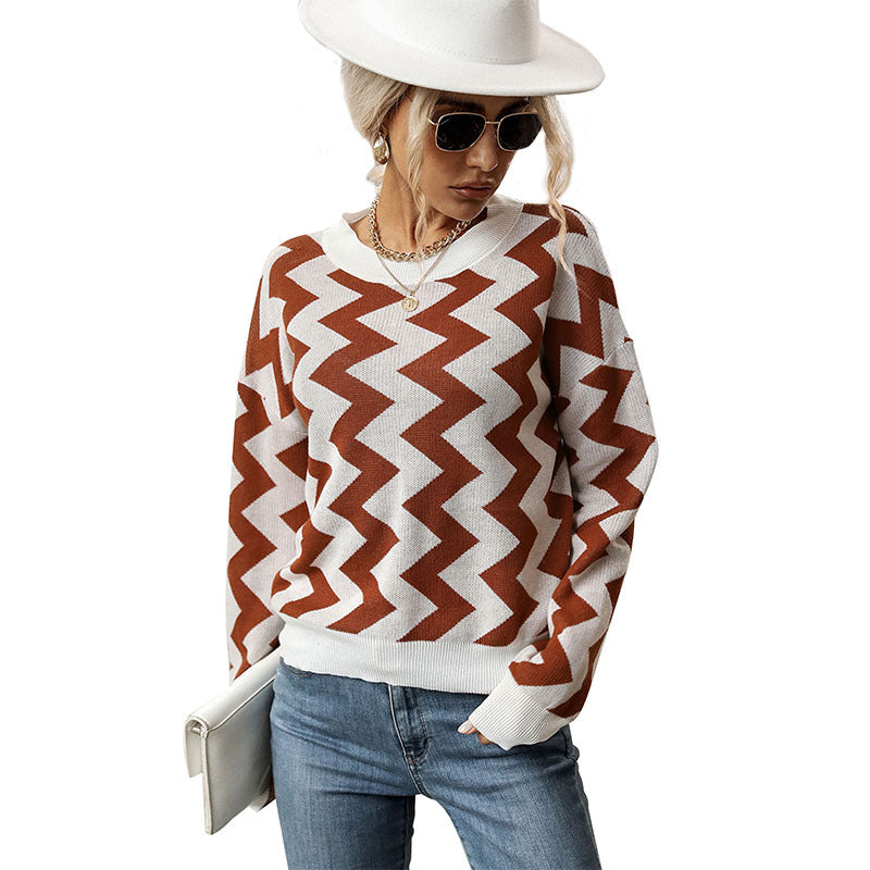 Autumn & Winter New Casual Loose Long-Sleeved Sweater for Fashionable Women's Wear