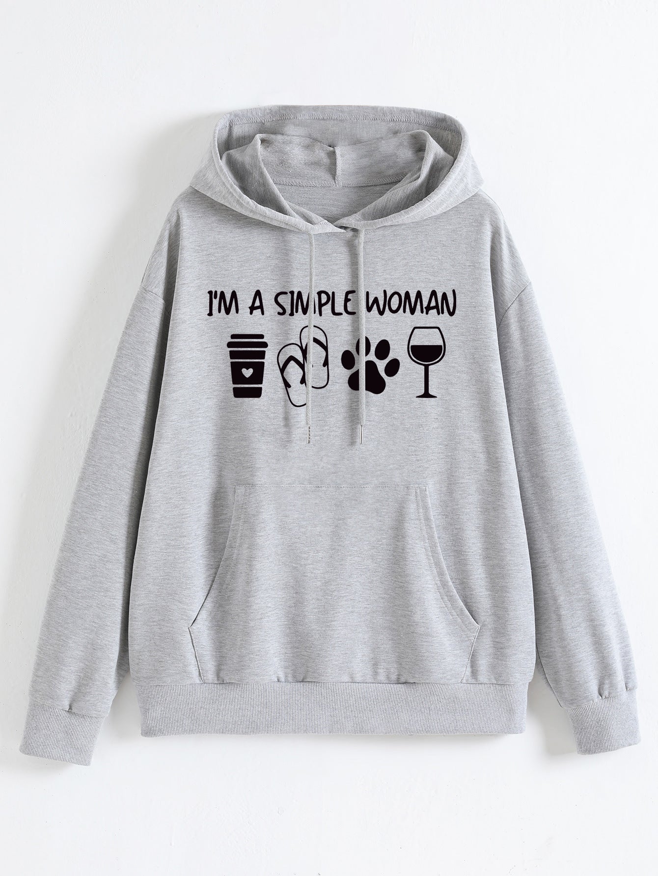 I'M A Simple Woman Print Fashion Hoodie
